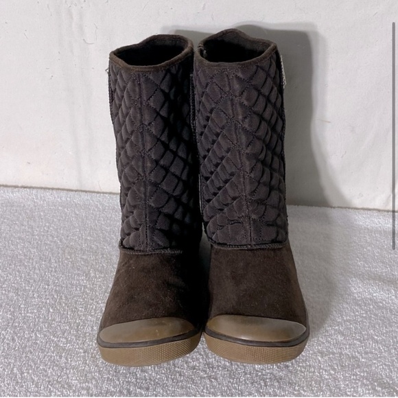 American Eagle Outfitters Brown Quilted Ankle Boots 9 - Picture 2 of 13